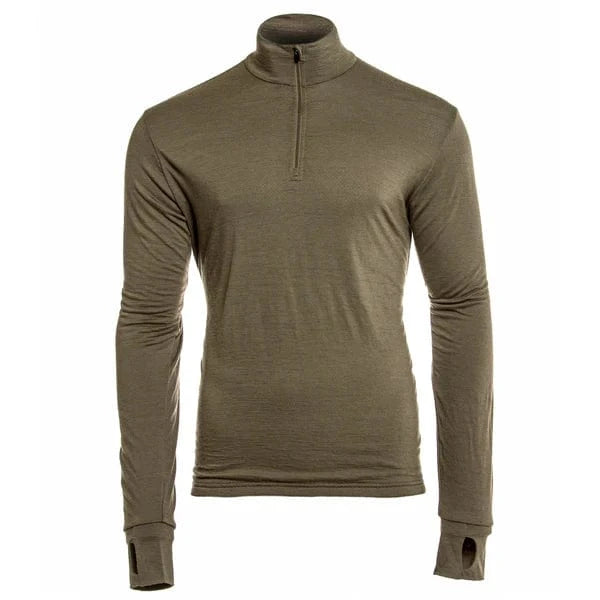 Armadillo Woolery Men's Medium Base Layer S / Light Olive Green LYNX Men's Merino Mesh Lined Mid-Layer
