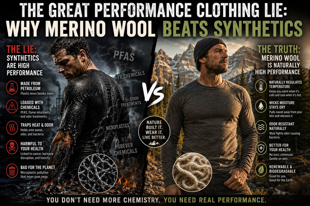 The Great Performance Clothing Lie: Why Merino Wool Beats Synthetic Fibers