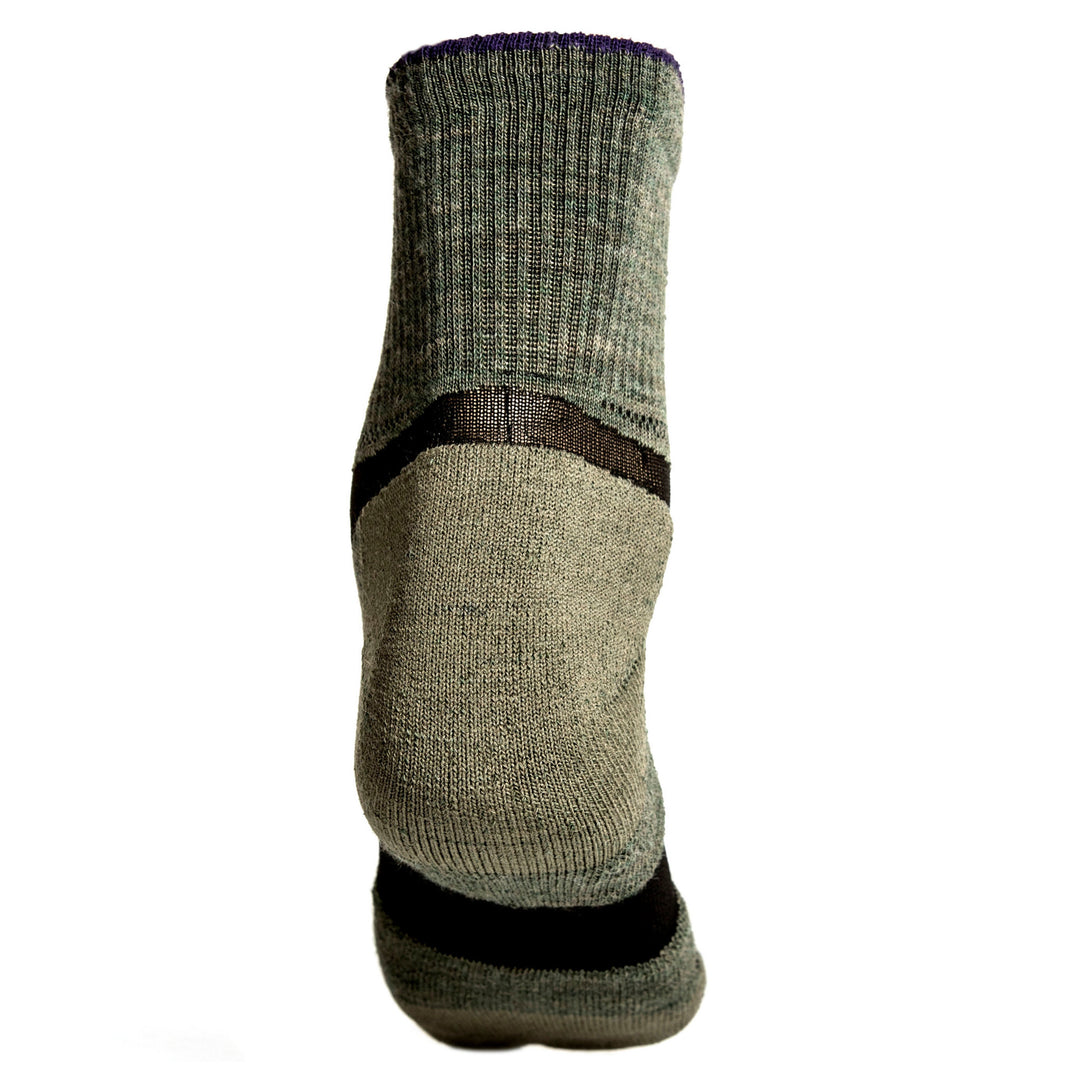 Heal of Light Olive Green Commando trainer socks.