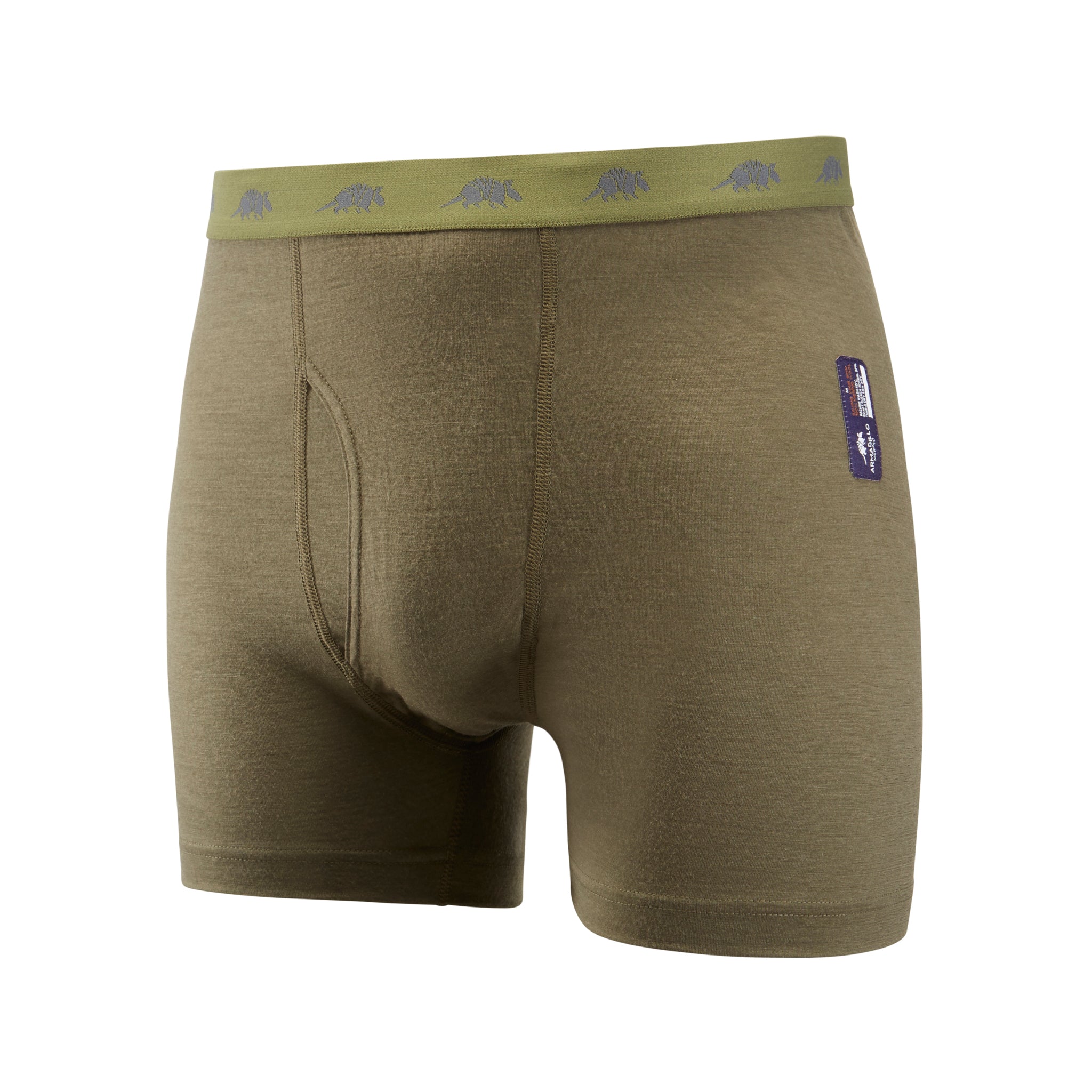 Light Olive Green Rammy Wool Boxer Briefs