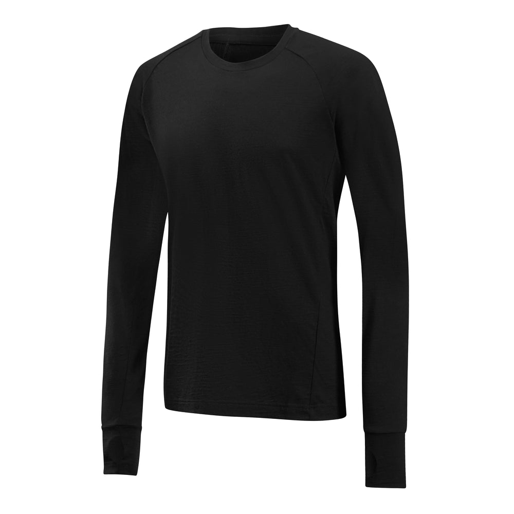 Armadillo Woolery Men's L/S Shirt Black / M PANTHER Men's Merino Wool Base Layer, Shirt