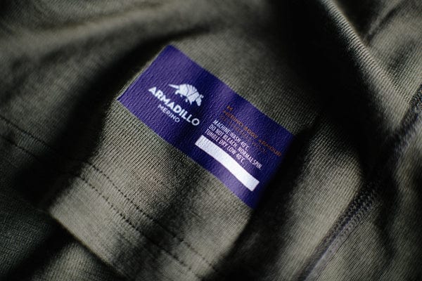 Armadillo Woolery Men's L/S Shirt FALCON Men's Merino Wool Slim Fit Base Layer