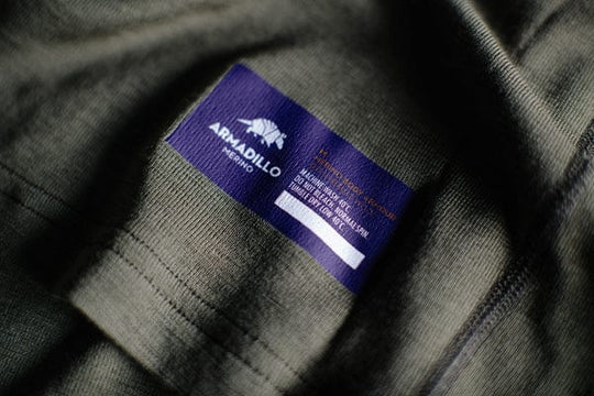 Armadillo Woolery Men's L/S Shirt FALCON Men's Merino Wool Slim Fit Base Layer