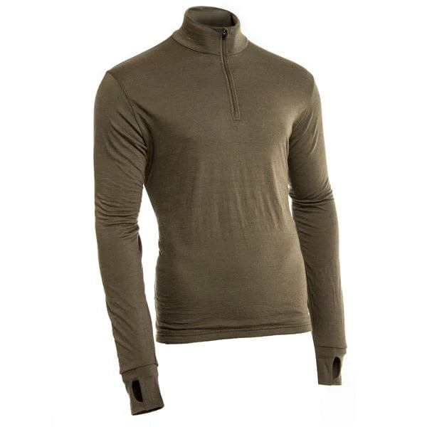 Armadillo Woolery Men's Medium Base Layer XXL / Light Olive Green LYNX Men's Merino Mesh Lined Mid-Layer