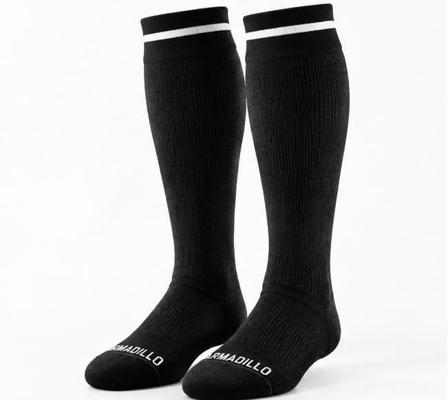 Armadillo Woolery Socks Mens Size 6-12, Womens Size 7-13 Trooper 2.0 Merino Wool Tactical Boot Socks
